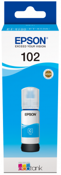 Epson T102 EcoTank Cyan Ink bottle (6K) - Epson mustesuihkupatruunat - C13T03R240 - 1
