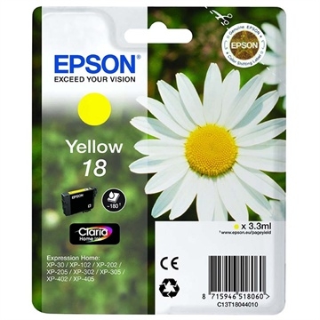 Epson T1804 keltainen väripatruuna - Epson mustesuihkupatruunat - T18044010 - 1