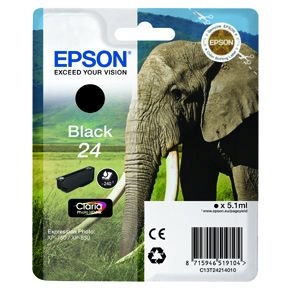 Epson T2421 Black Ink Cartridge - Epson mustesuihkupatruunat - T24214010 - 1
