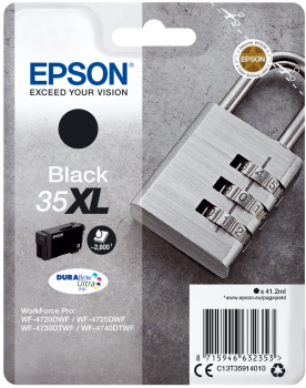 Epson T3591 musta väripatruuna XL - Epson mustesuihkupatruunat - T35914010 - 1