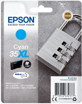 Epson T3592 Cyan väripatruuna XL - Epson mustesuihkupatruunat - T35924010 - 1