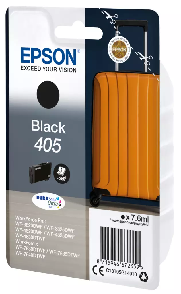 Epson T405 musta patruuna - HP mustesuihkupatruunat - EPST05G14010 - 1