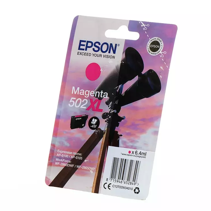 Epson T502XL Magenta mustepatruuna - Epson mustesuihkupatruunat - C13T02W34010 - 1
