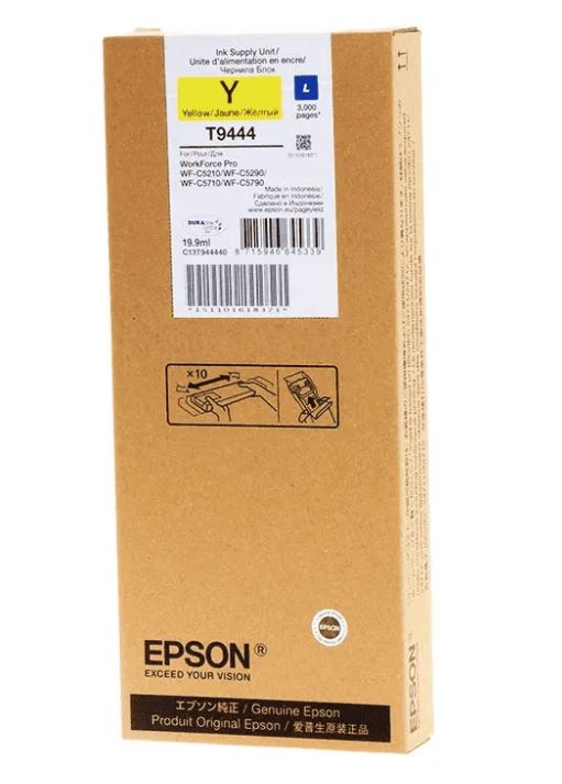 Epson T9444 XL keltainen mustepatruuna3K - Epson mustesuihkupatruunat - T944440 - 1