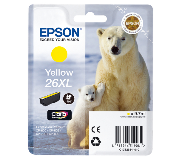 Epson XP510 Yell XL - Epson mustesuihkupatruunat - T26344010 - 2