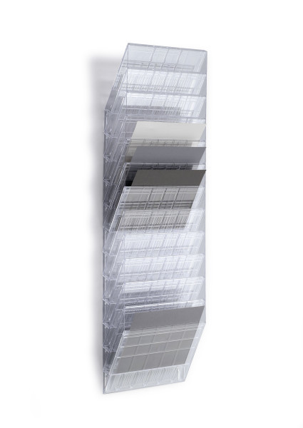 Esiteteline Flexiboxx 12-osainen A4 vaaka kirkas - Esitetelineet - 1709781400 - 1