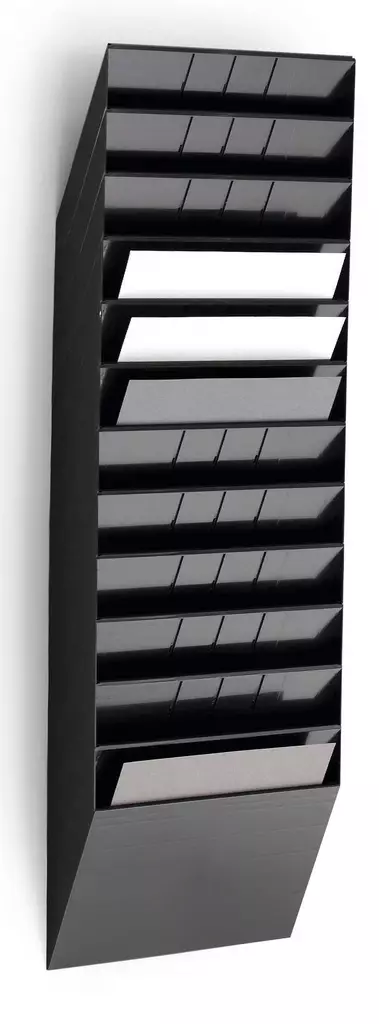 Esiteteline Flexiboxx 12-osainen A4 vaaka musta - Esitetelineet - 1709781060 - 1