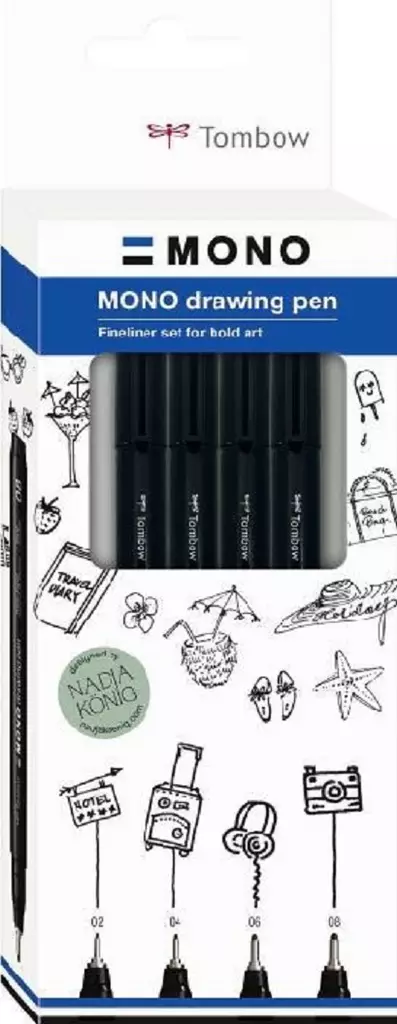 Fineliner Tombow MONO kuitukärkikynä sarja(4) - Merkkauskynät, -tussit - TOM13160 - 1