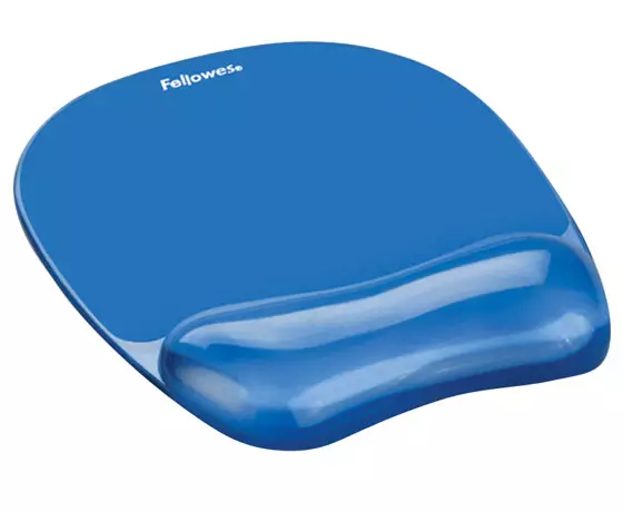 Hiirimatto rannetuella Fellowes Crystal geeli sininen - Hiirimatot ja -alustat - 62940 - 1