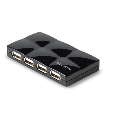 HUB USB Belkin 7-porttinen kannettava USB 2.0 - Laturit - 393400 - 1