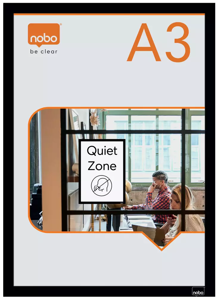 Itseliimautuva kehys A3 2kpl musta - Infotaskut, julistekehykset - 1915700 - 1