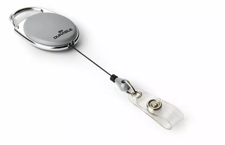 Jojo Durable Style nimikortille vyölukolla 10 kpl, harmaa - Nimikortit, kongressineulat, kaulanauhat - 832410 - 1