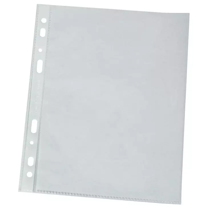 Kansiotasku Q-Connect A4 100my LS kirkas/100kpl - Muovi- ja kansiotaskut - 204030 - 2