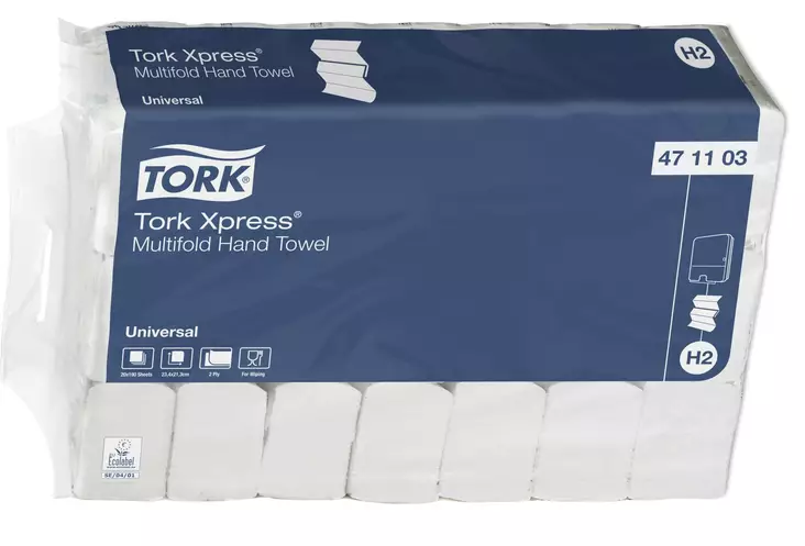 Käsipyyhe Tork Xp H2 471103 ISO SÄKKI 3800 arkkia Multifold - Käsipyyhkeet - 471103 - 1