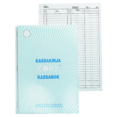 Kassakirja 502 A4/50+50 2-tili numeroitu jäljentävä paperi - Kirjoituspaperit ja lomakkeet, kortistot - 210300 - 1