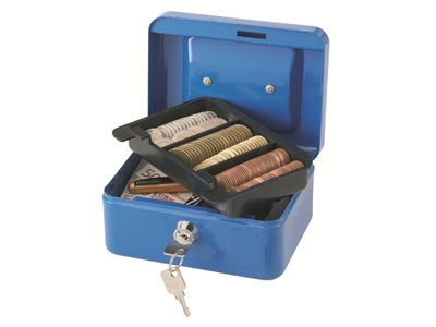 Kassalipas Q-Connect255X200X90 sininen - Kassalippaat, parkkikiekot, lukot, ym. - 267310 - 1