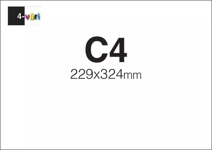 Kirjekuori C4 4/0 - Kirjekuoret - 151680 - 1