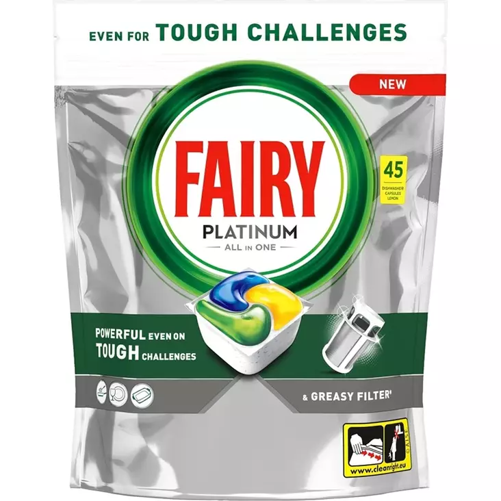 Konetiskitabletti Fairy Platinum/45 - Astianpesu - 350000 - 1