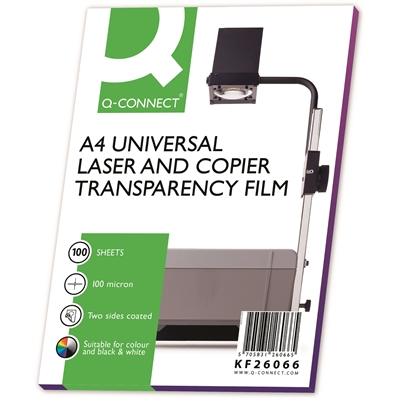 Kopiokalvo Q-Connect A4/100kpl - Tarrat, kalvot ja etiketit - 571300 - 2