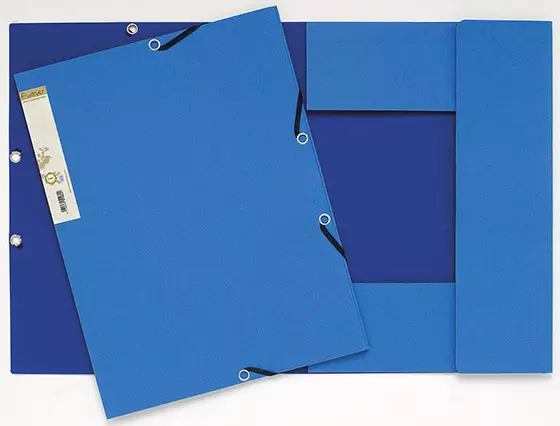 Kulmalukkokansio Exacompta A4 kierrätetty sininen - Kansiot - 69570 - 1