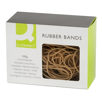 Kumirengas Q-Connect nro 18 1.5X80mm ruskea/100g - Kumirenkaat - 252400 - 3