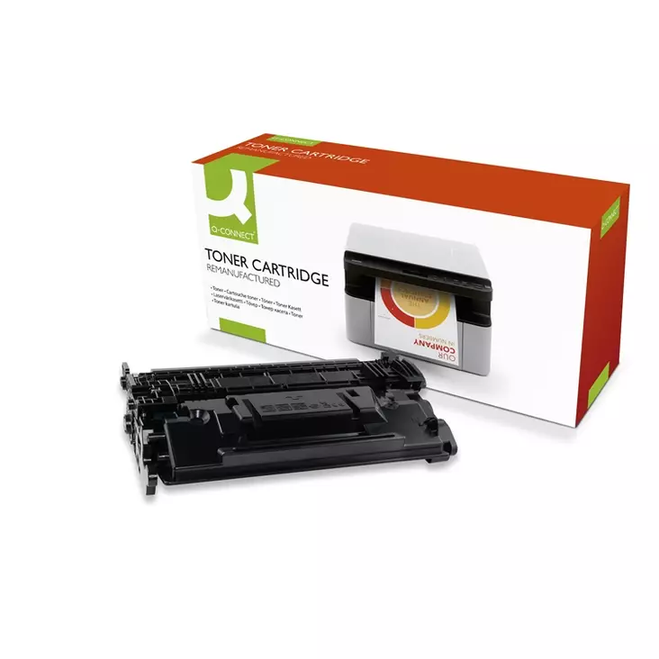 Laservärikasetti Q-CONNECT HP CF287X musta 24K - Hp laserkasetit - 394940 - 1