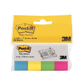 Merkkaaja Post-it 20x38 neon - Teippimerkit, merkkaajat - 7100191580 - 1