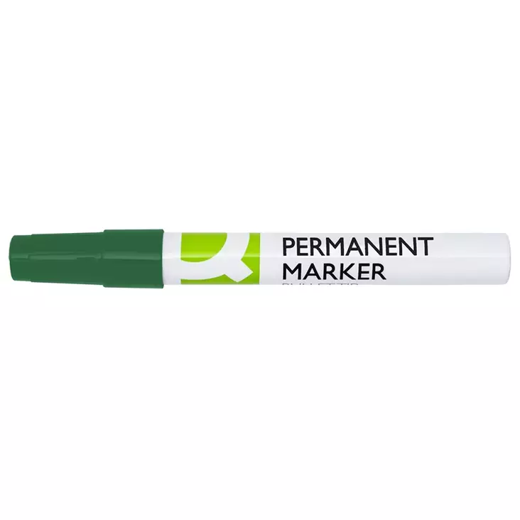 Merkkauskynä Q-CONNECT alumiini pysyvä 4mm vihreä - Merkkauskynät, -tussit - 395010 - 1