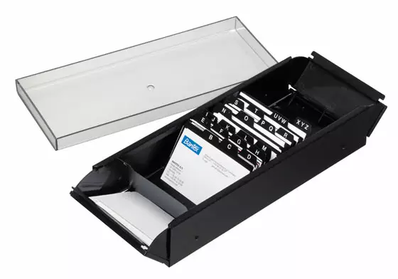 METALLINEN KÄYNTIKORTTILAATIKKO 20-OS - Käyntikorttitelineet ja -kansiot - 73330 - 1