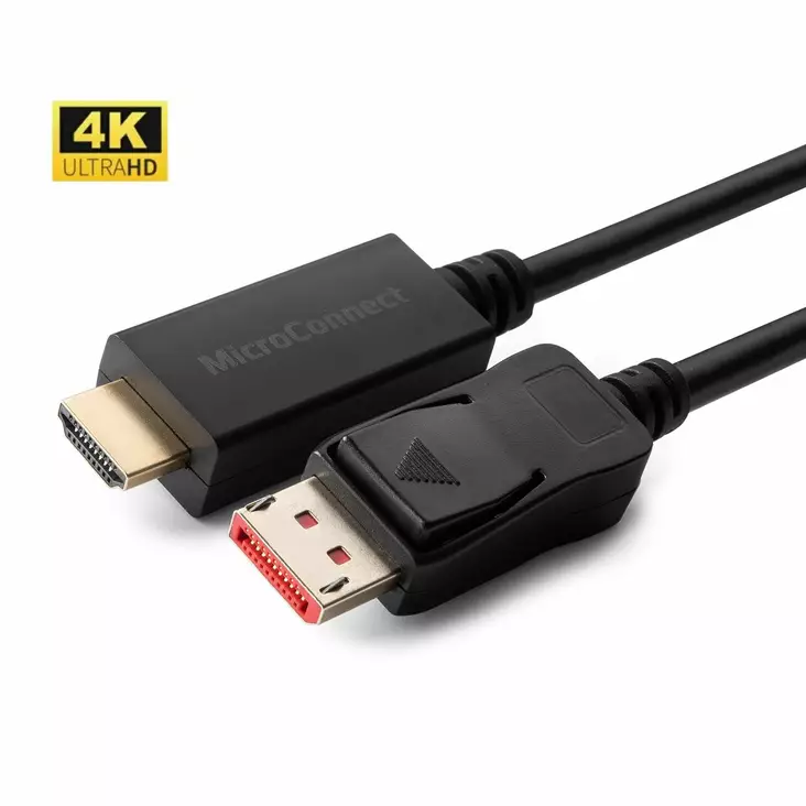 MicroConnect 4K DisplayPort-HDMI 1,5m - Audiokaapelit - W125943240 - 1