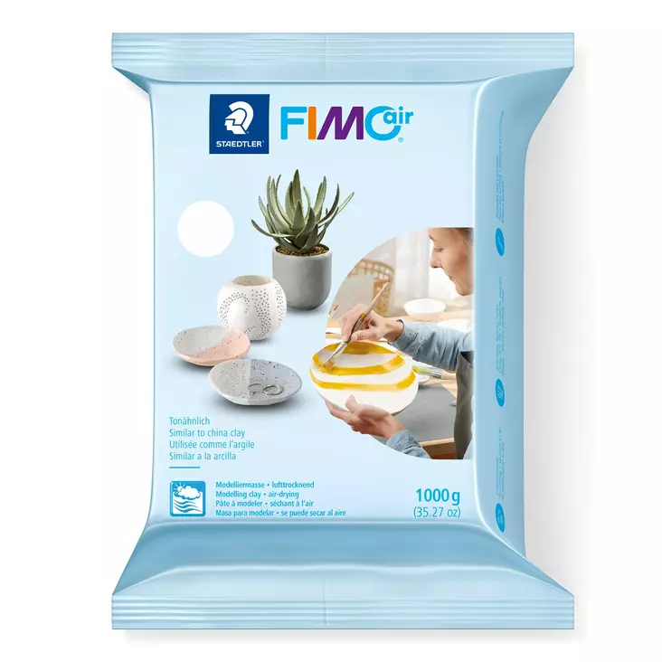 Muovailusavi FIMO AIR 1000g valkoinen - Muovailuvahat - STA81010 - 1