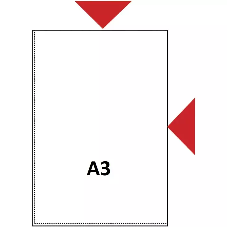 Muovitasku A3 120mic PP appelsiinip. /50 - Muovitaskut - 24460 - 1