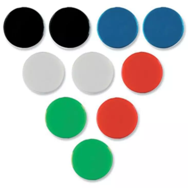 Nobo magneetit 38mm musta (4) - Taulutarvikkeet - NOB1901630 - 1