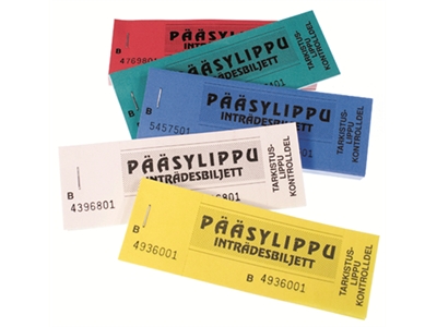 Pääsylippu nide=100 numeroitua lippua - Vihkot ja lehtiöt - 214320 - 1