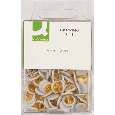 Painonasta Q-connect valkoinen/100 - Karttaneulat, paperipiikit - 276500 - 1