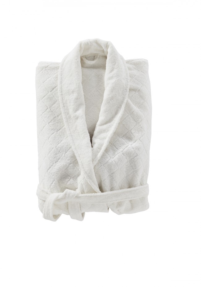 Puuvillakylpytakki Collins valkoinen S/M - Kylpyhuone - V42450 - 1