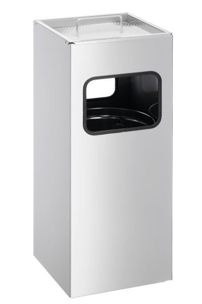 Roska-astia tuhkakupilla 17L hopea - Paperikorit, roskakorit - 3331230 - 1