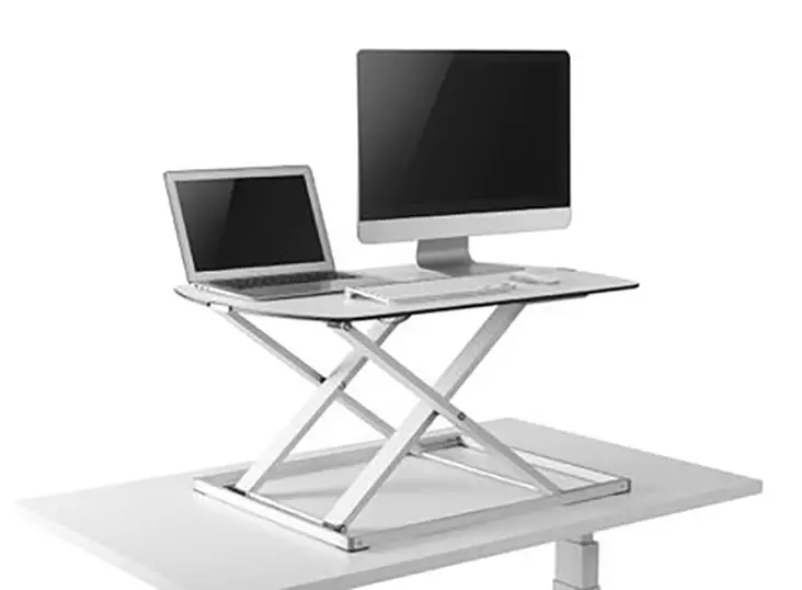 Säädettävä pöytätaso GetUpDesk Free 79,5x56cm valkoinen - 2 -jalkaiset sähköpöydät - 12820 - 1