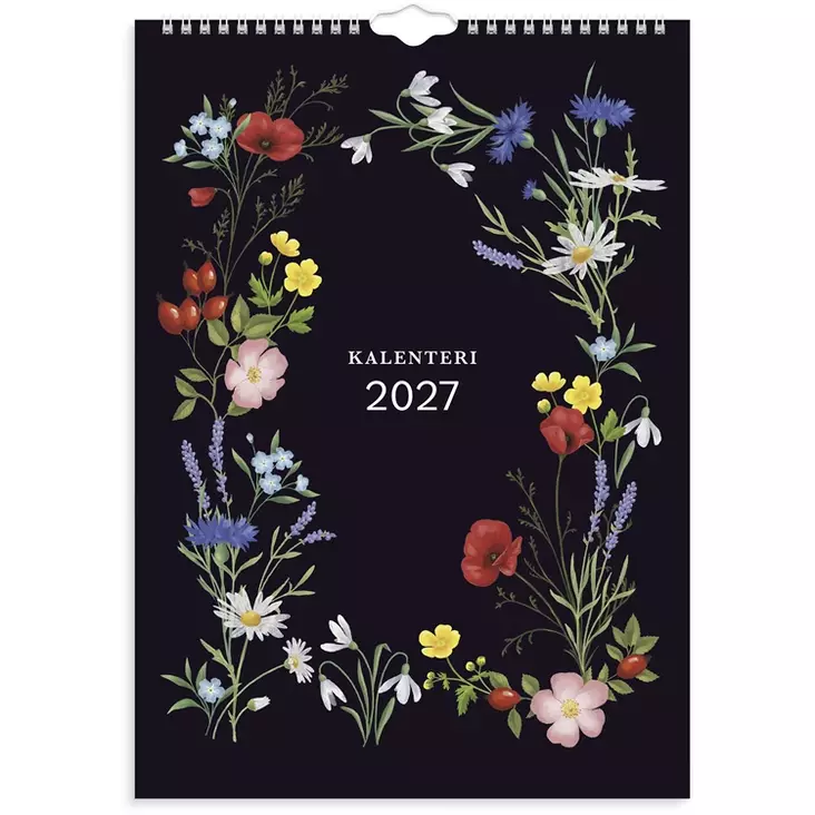 Seinäkalenteri 2027 Kukka - Seinäkalenterit - 10200 - 1
