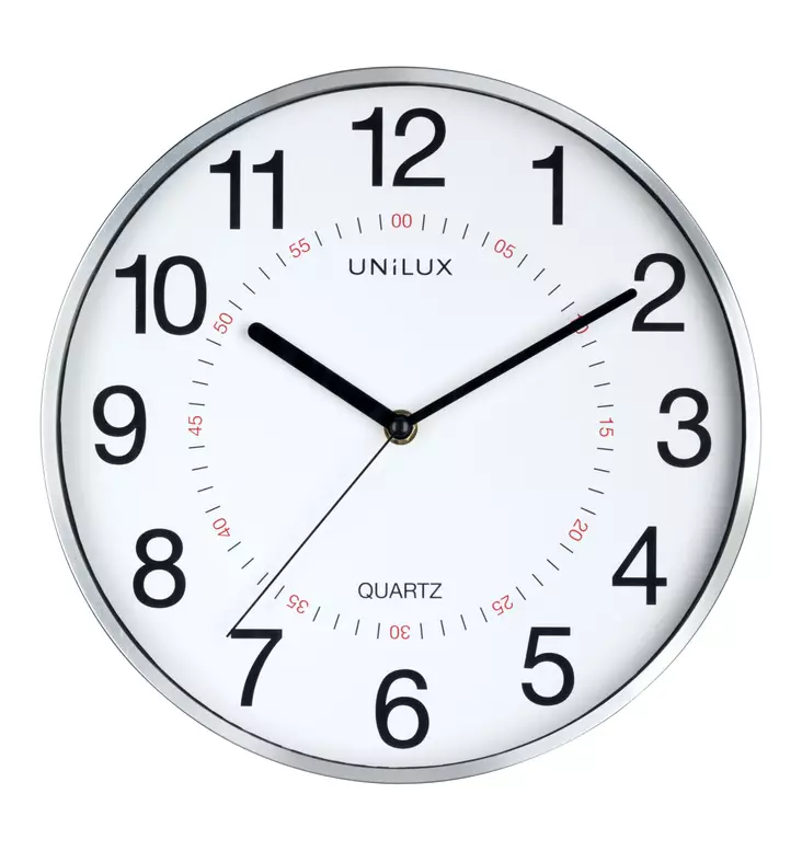 Seinäkello Unilux Clock Aria 28,5cm, Metallin harmaa - Kellot - ULX400094280 - 1