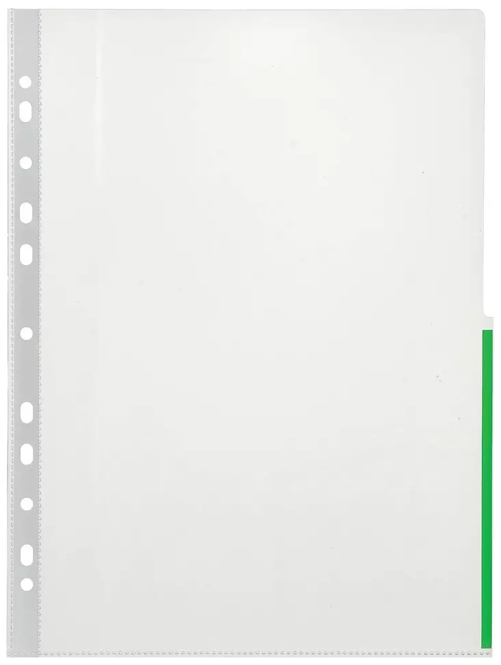 Signaalitasku kirkas A4 PP 120mic vihreä - Kansiotaskut - 435200 - 1