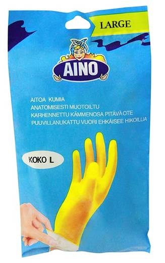 Siivouskäsine koko L keltainen - Siivous-, suojakäsineet - 139350 - 1