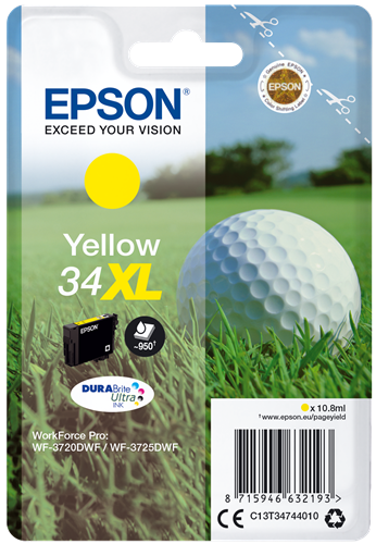 T3474 YELLOW INK XL - Epson mustesuihkupatruunat - T34744010 - 1