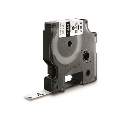 Tarrakasetti Dymo Rhinopro 18443 vinyyli 9 mm valkoinen - Dymo tarrakirjoittimet ja tarrateipit - 254200 - 1