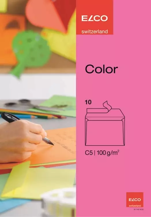 Tarrakuori Elco Color C5 ST pinkki/10kpl - Kirjekuoret - 205020 - 2