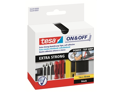 Tarranauha tesa 55229 50 mmx1m musta - Pakkaus-, ilmastointiteipit, tarranauhat - 248200 - 1