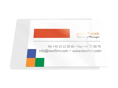 Tarratasku käyntikortille Q-connect 60x95mm/10kpl - Tarrataskut - 204290 - 1