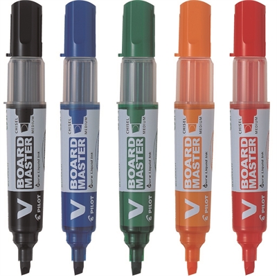 Valkotaulutussi viisto 5 värin sarja Pilotv BeGreen V Board Master - Valkotaululutussit - 570610 - 2