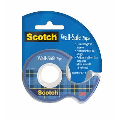 Teippi Scotch® Wall-Safe19mm x 16.5m irrotettava - Toimistoteipit, teipinkatkojat - 631060 - 1