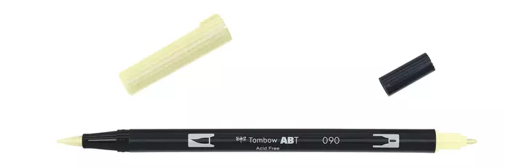 Tombow ABT Dual Brush 090 baby yellow - Taidekynät - TOM11090 - 1